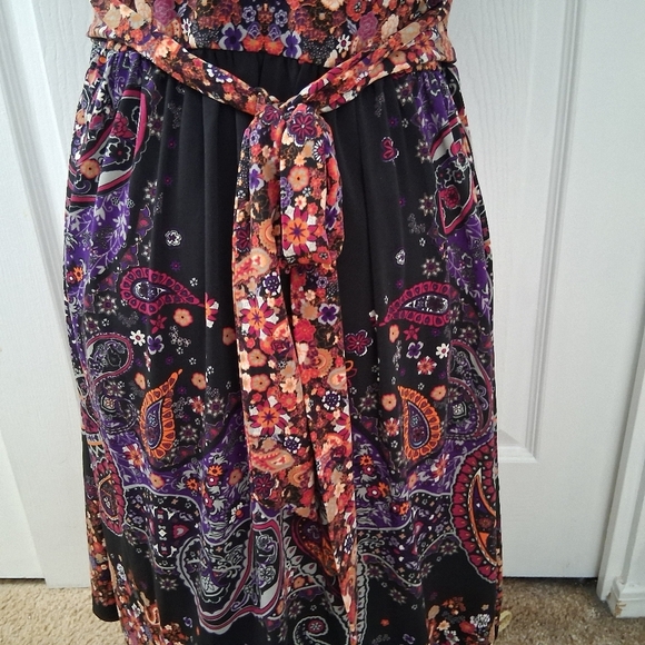 Nordstrom Brand eci Mixed Media Dress   Size 12 - Picture 6 of 13